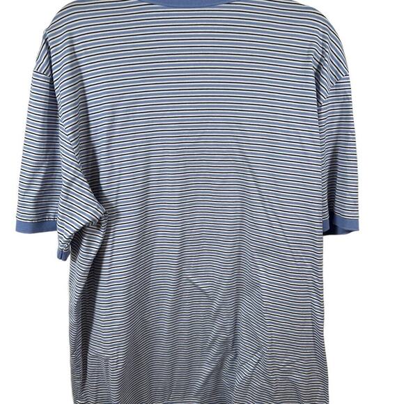 Polo Golf Blue and‎ White Shirt with Pony on the collar 100%  Prima Cotton - Picture 4 of 4